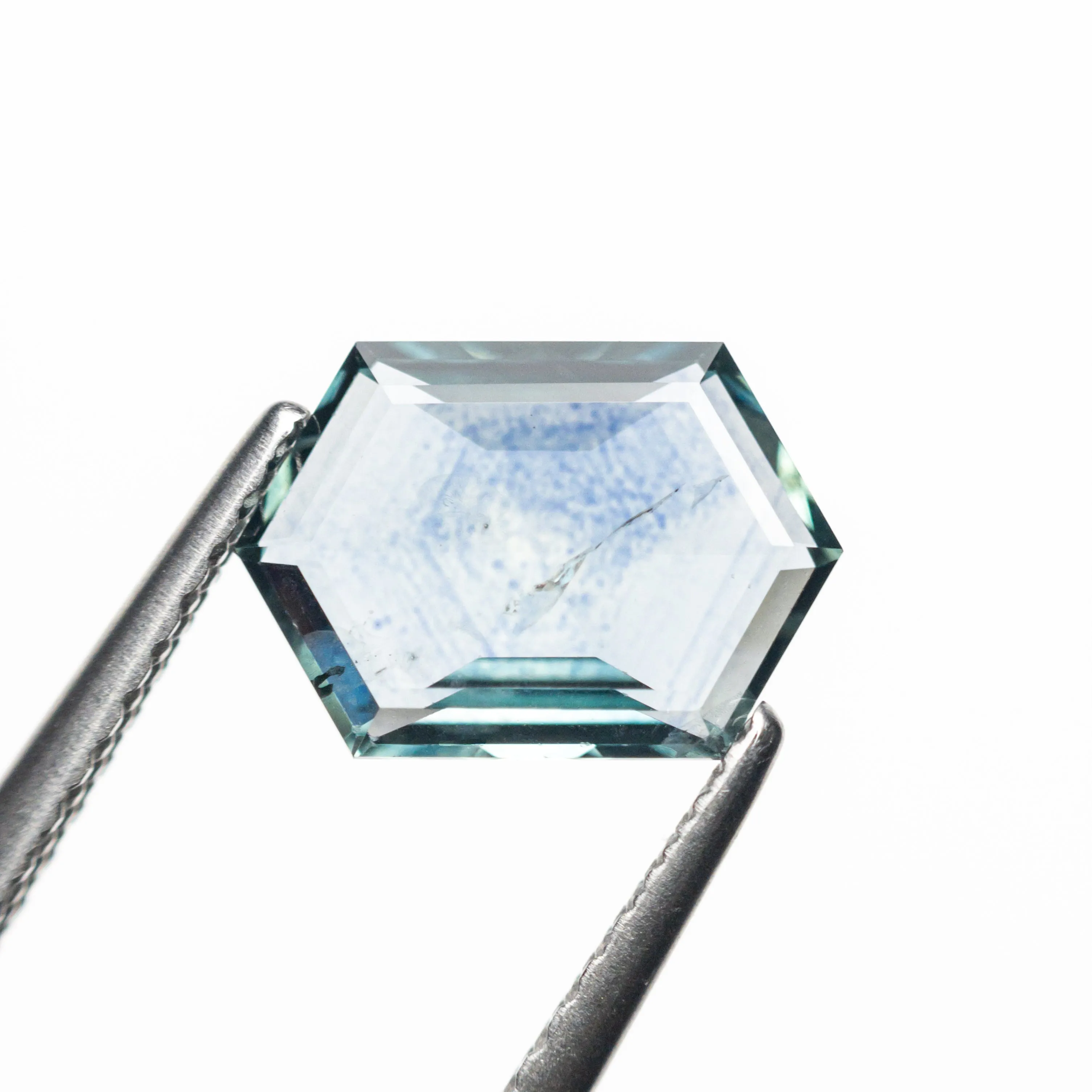 1.55ct 9.12x6.27x2.64mm Hexagon Rosecut Sapphire 22434-63