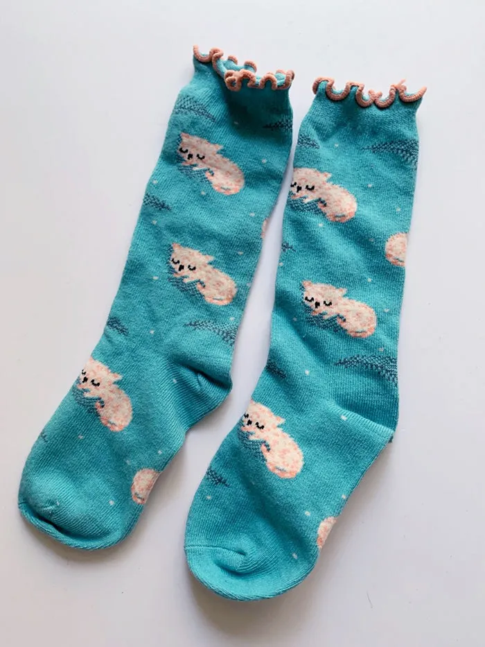 3 Pack Kids' Socks | Cotton | Flamingo+Cat+Rabbit