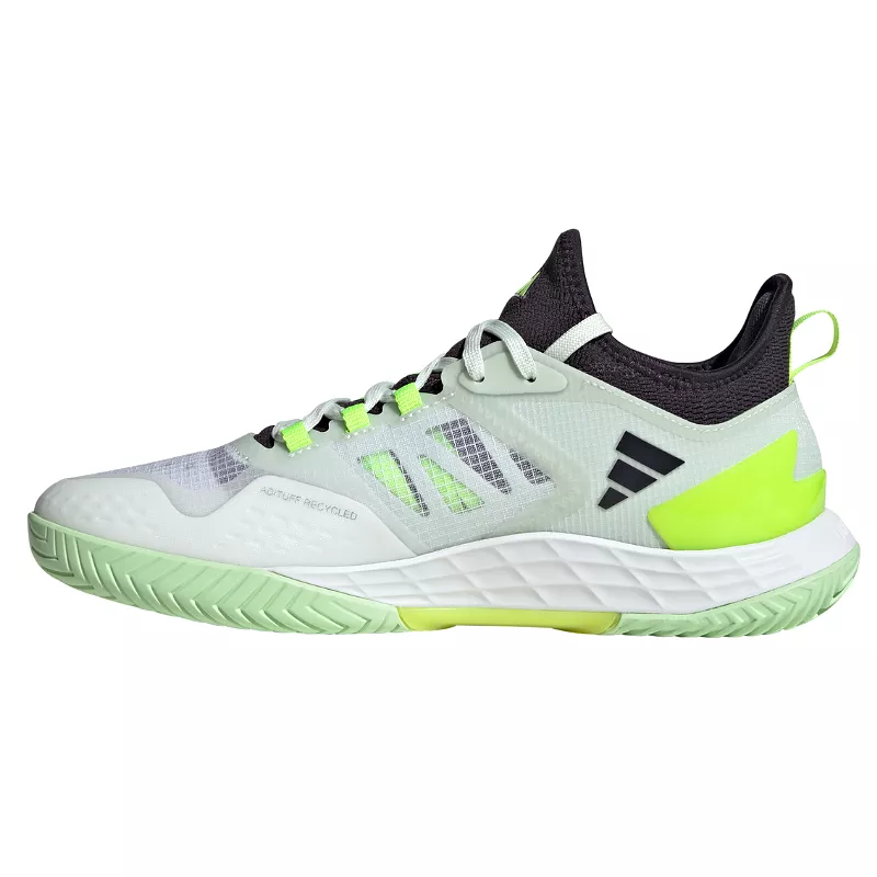 Adidas Adizero Ubersonic 4.1 Tennis Shoes - White/Black/Lucid Lemon