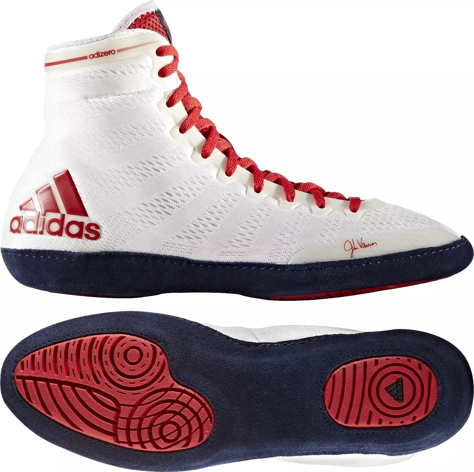 adidas Adizero Wrestling XIV Wrestling Shoes - White