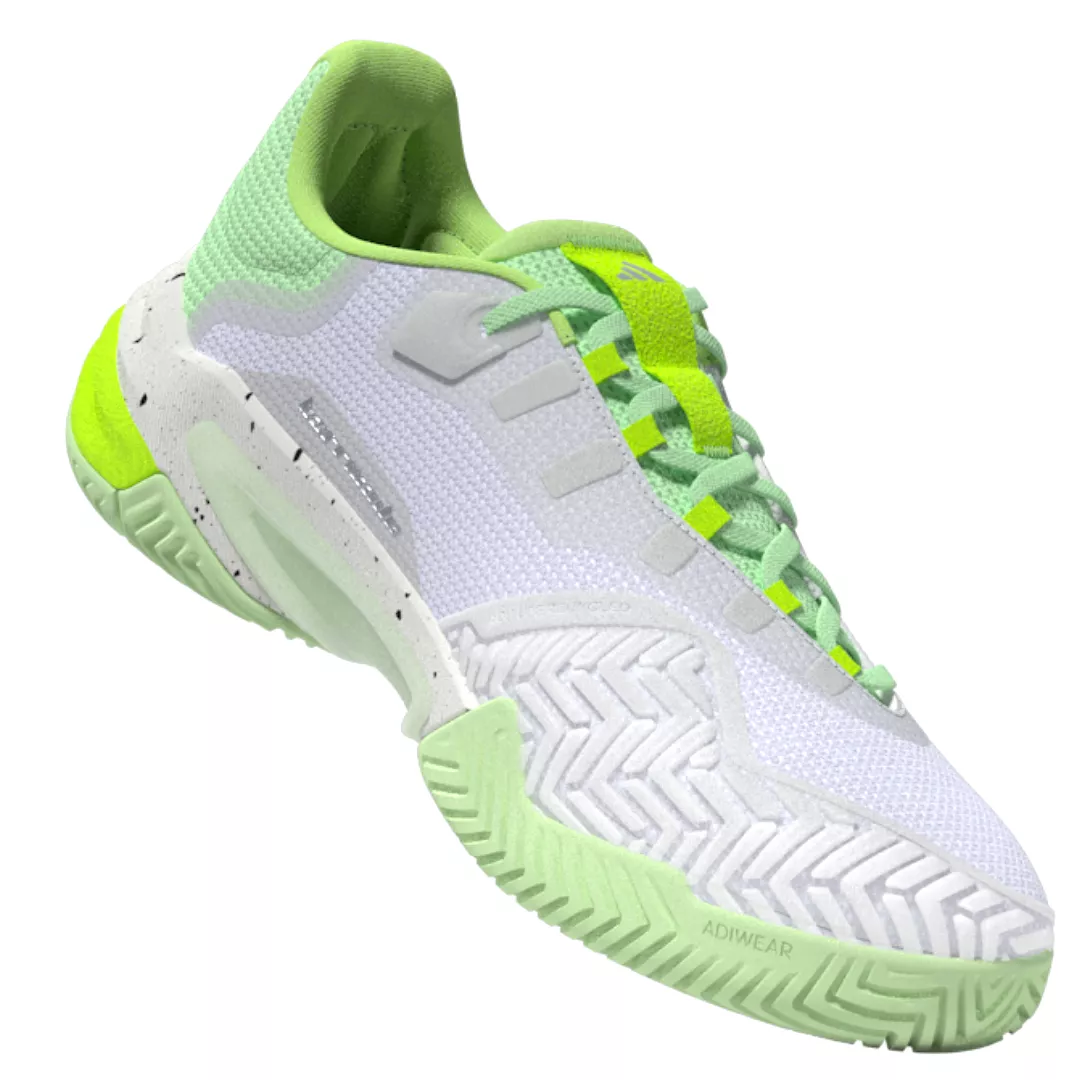 Adidas Barricade 13 Mens Tennis Shoes - White/Black/Green