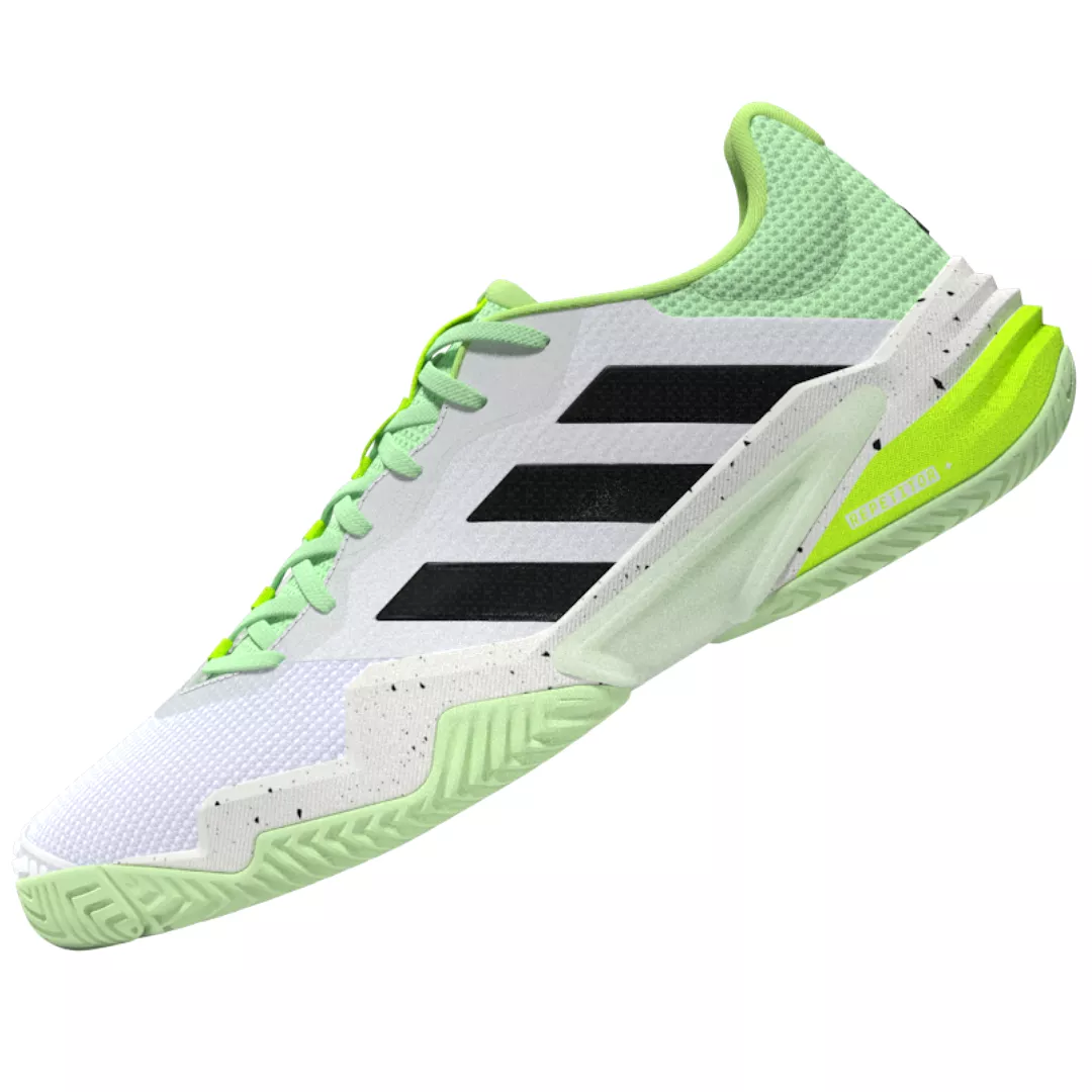 Adidas Barricade 13 Mens Tennis Shoes - White/Black/Green