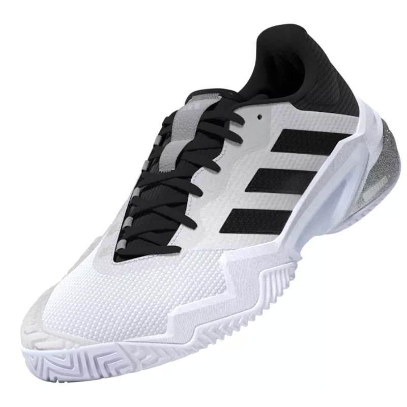 Adidas Barricade 13 Mens Tennis Shoes - White/Core Black/Grey Three