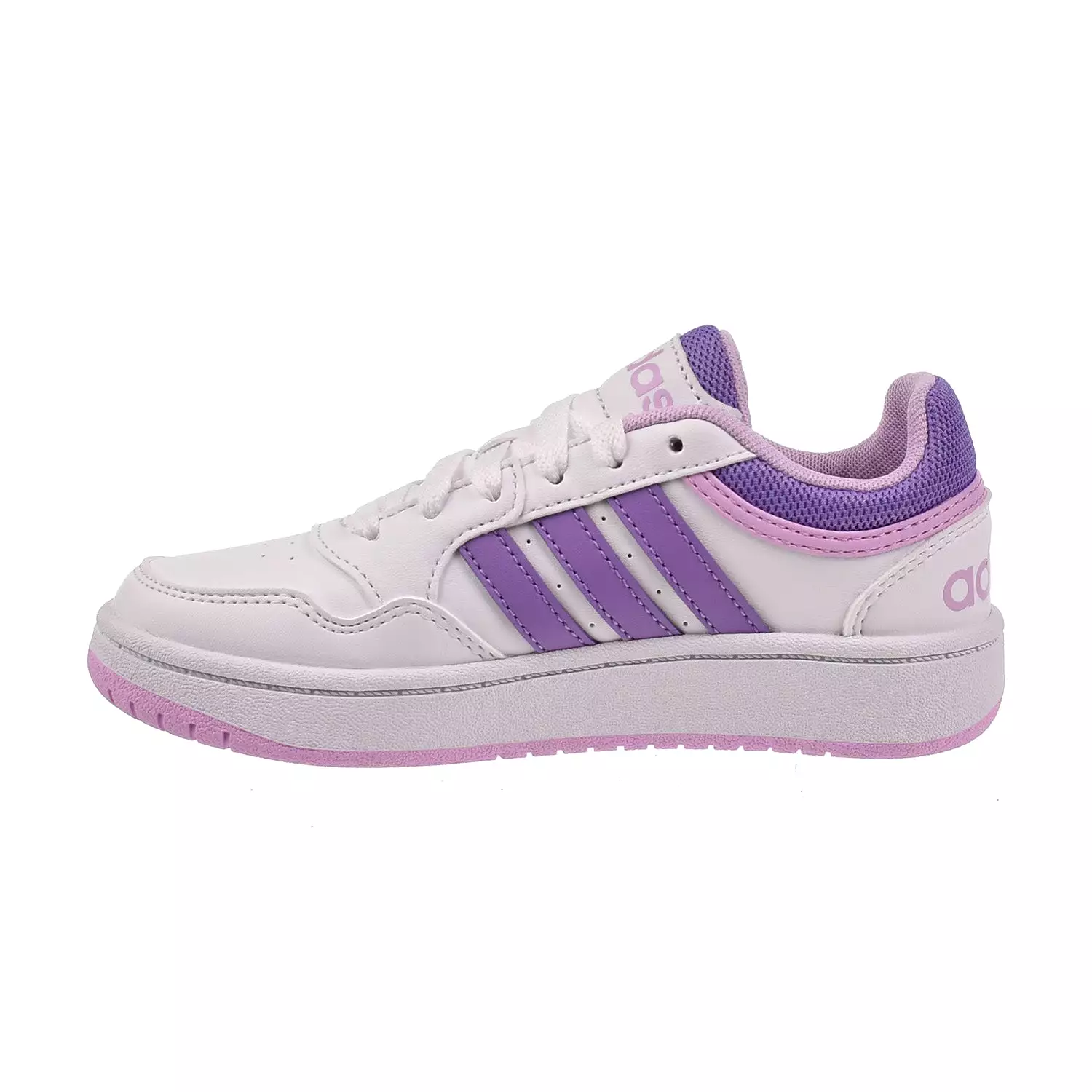 Adidas Hoops 3.0 C Little Kids' Shoes White-Purple