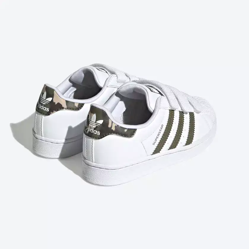 Adidas - Kids Superstar White/Camo HQ4285