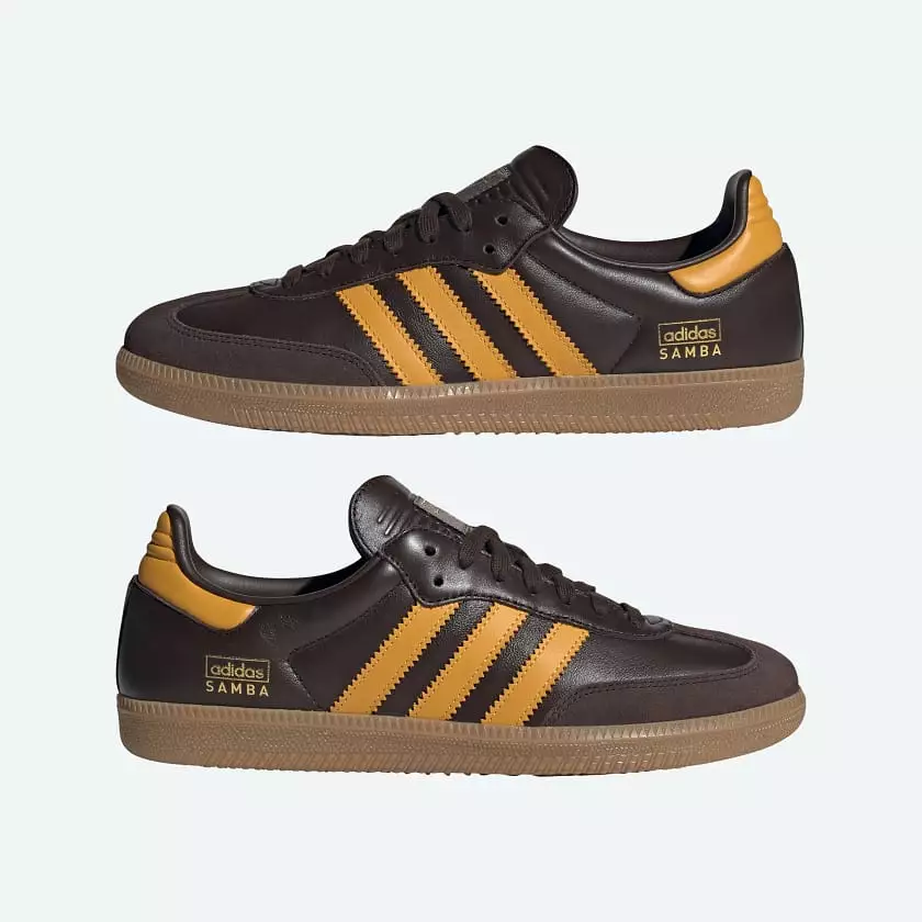 Adidas SAMBA Brown/Yellow