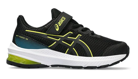 Asics Gt-1000 12 PS - Black/Bright Yellow (Kids)