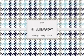 Baby Blue Houndstooth*