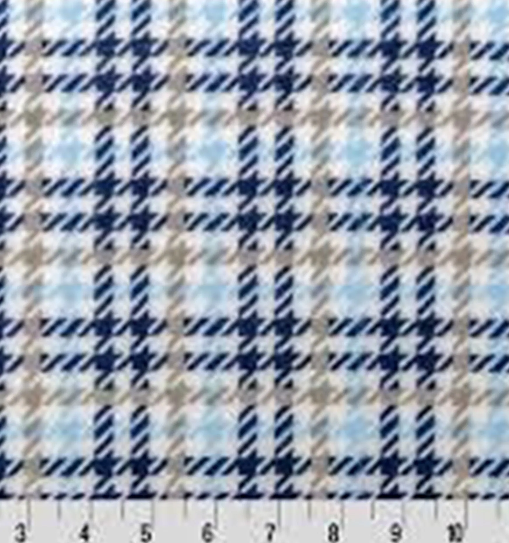 Baby Blue Houndstooth*