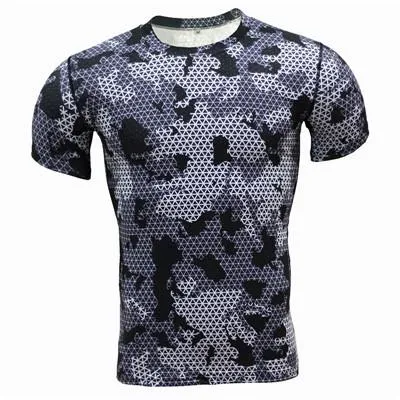 Base Layer Camouflage Crossfit Fitness Quick Dry Tight T-Shirts Tops & Tees