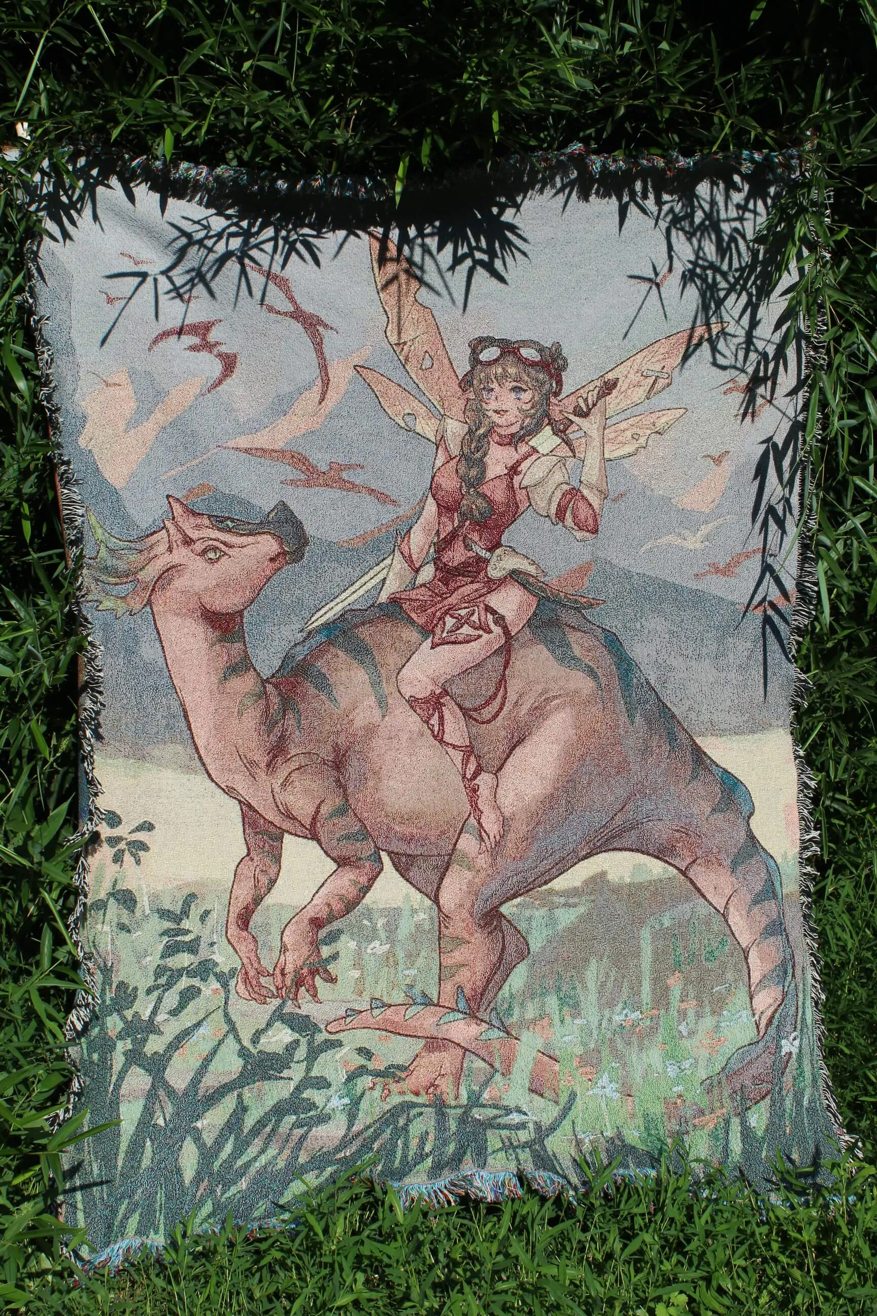 Fairy & Dinosaur Tapestry Blanket