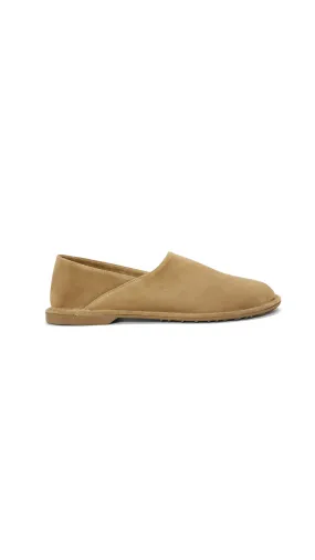 Folio Slipper In Suede Calfskin - Sughero