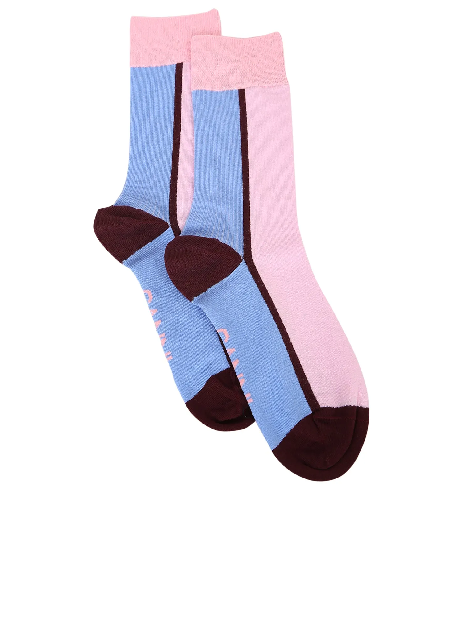 Ganni Colour-Block Knit Socks