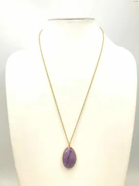 Gold Filled Chain Amythst GF-Necklace