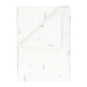 Kipp Collection Blue Bunny Print Swaddle