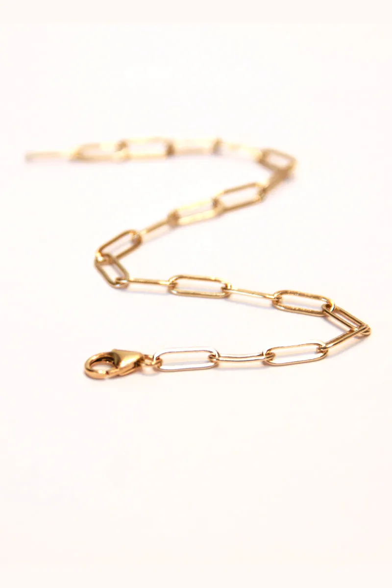 Medium Clip Chain Bracelet - Gold Filled