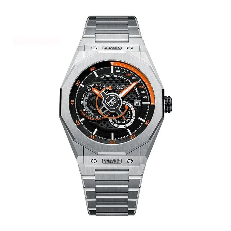 Men's Flying Tourbillon Luminous Stainless Steel Waterproof Wristwatch