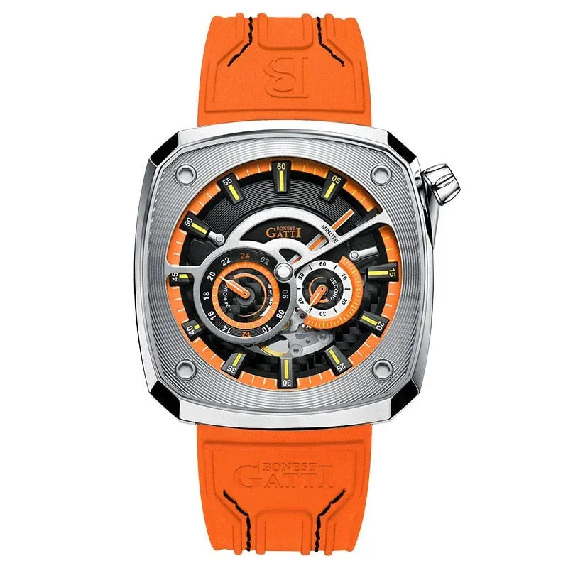 Men's Luminous Stainless Steel Waterproof Automatic Mechanical Wristwatch