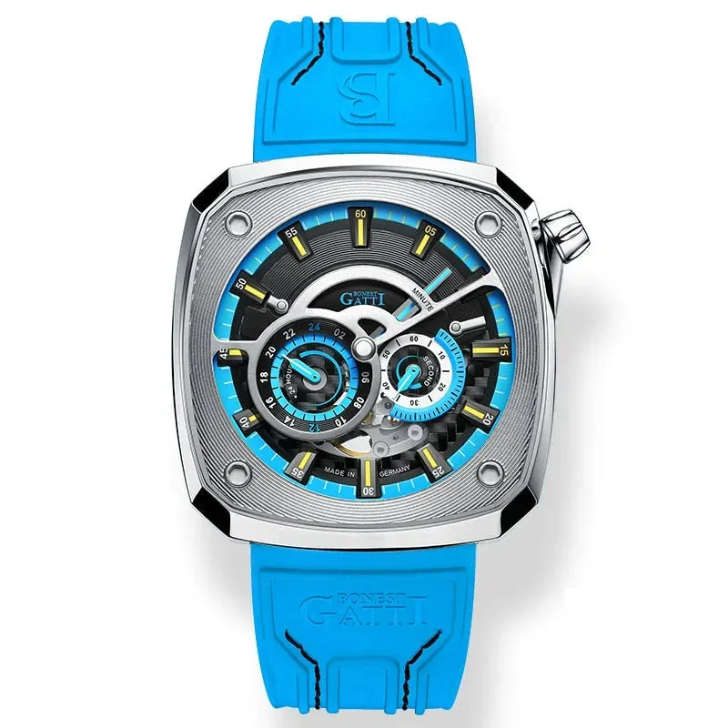 Men's Luminous Stainless Steel Waterproof Automatic Mechanical Wristwatch