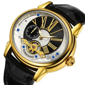 Men's Luxury Flying Tourbillon Waterproof Automatic Mechanical Wristwatch