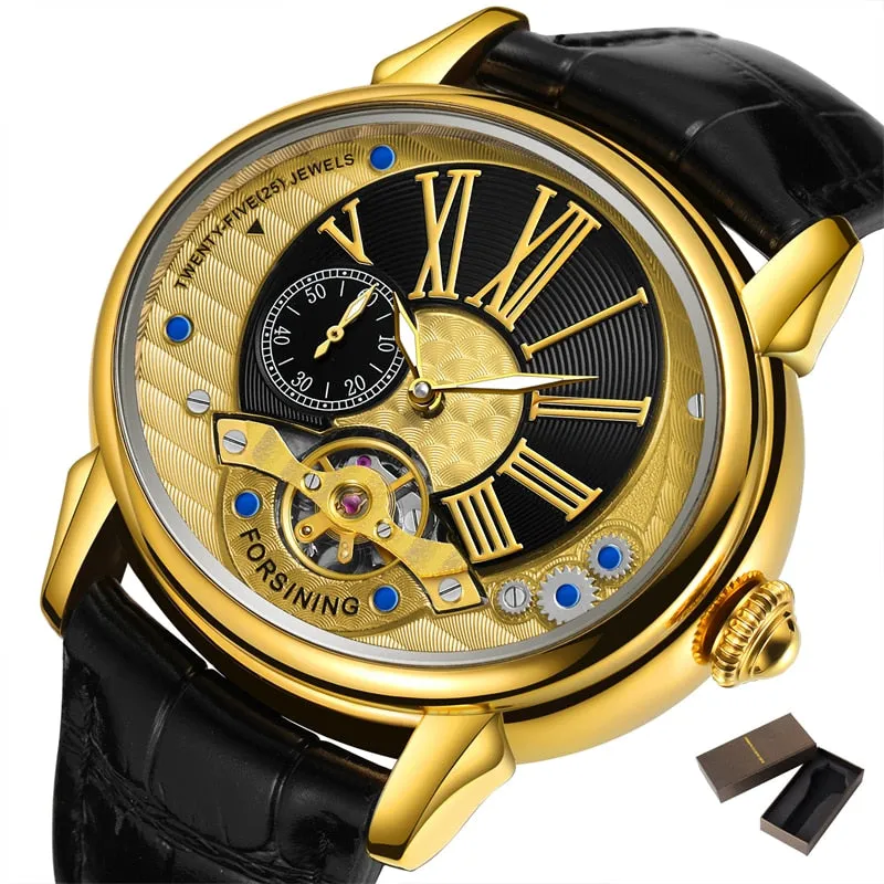 Men's Luxury Flying Tourbillon Waterproof Automatic Mechanical Wristwatch