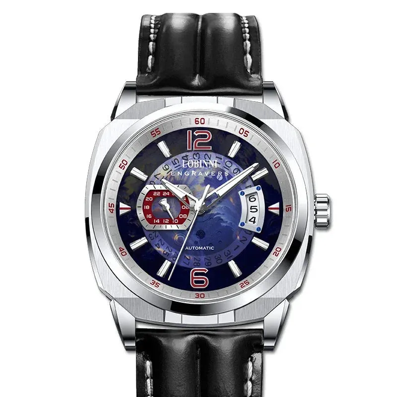 Men's Luxury Miyota 8217 Automatic Mechanical Waterproof Sports Wristwatch