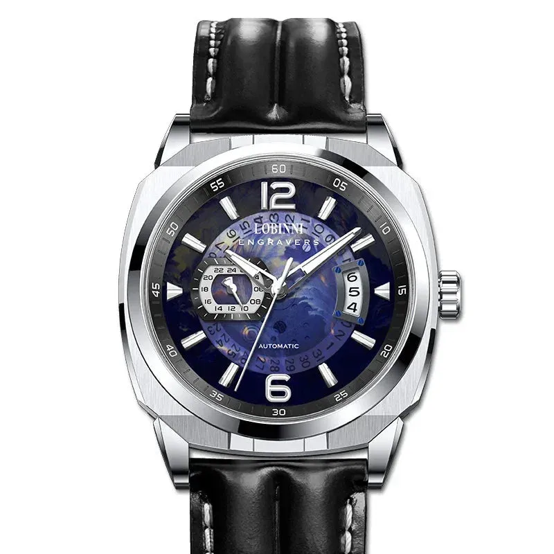 Men's Luxury Miyota 8217 Automatic Mechanical Waterproof Sports Wristwatch