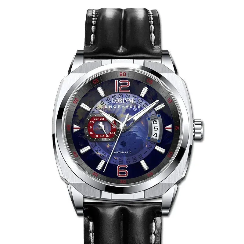 Men's Luxury Miyota 8217 Automatic Mechanical Waterproof Sports Wristwatch