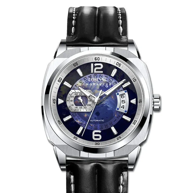 Men's Luxury Miyota 8217 Automatic Mechanical Waterproof Sports Wristwatch