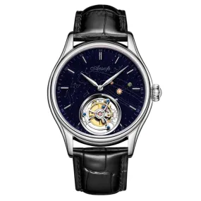 Men's Sapphire Tourbillon Skeleton Luxury Waterproof Casual Wristwatch