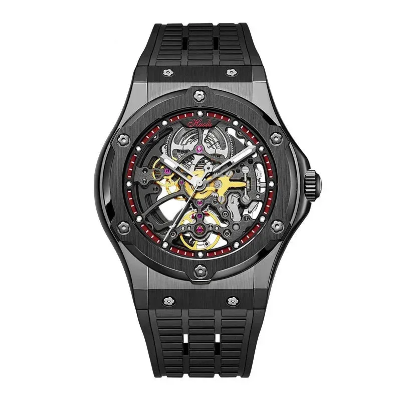 Men's Skeleton Sapphire Crystal Waterproof Luminous Mechanical Watch