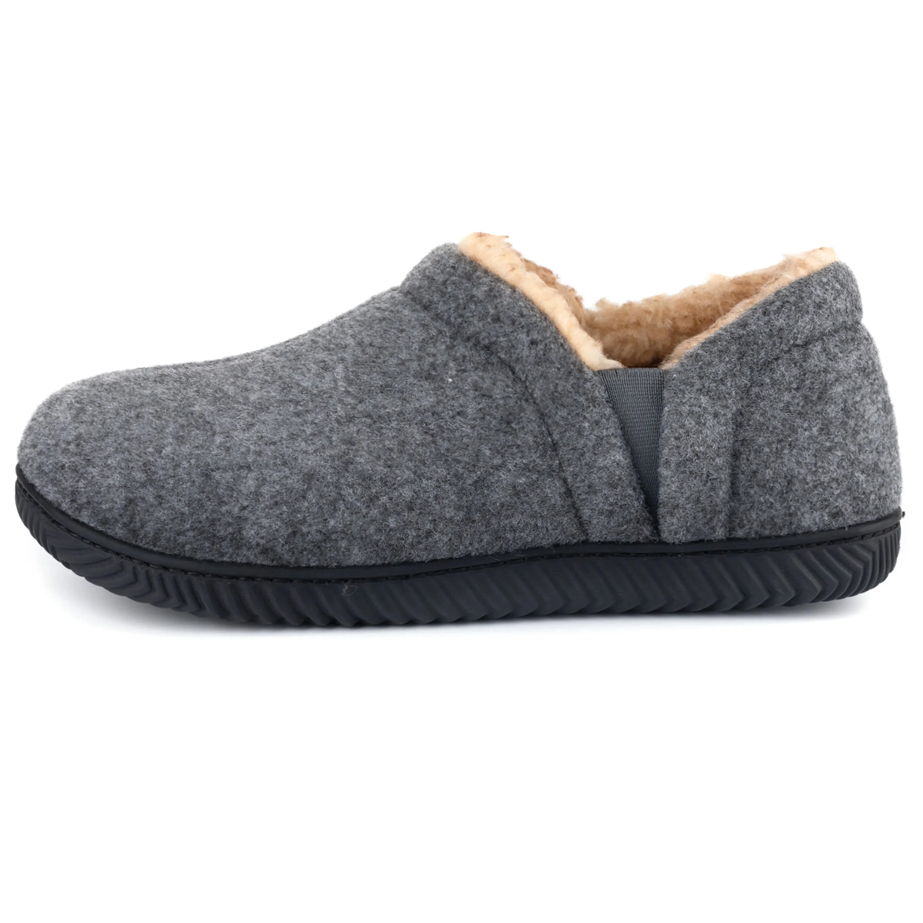 Men's Timothy Elastic Side Faux Wool Slipper