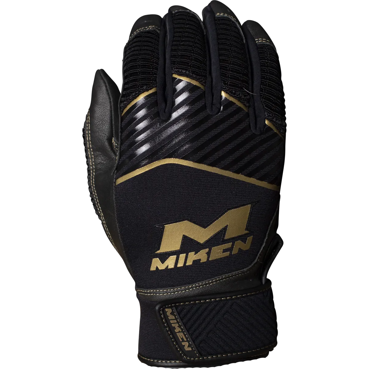 Miken Adult Batting Gloves: MBGGLD