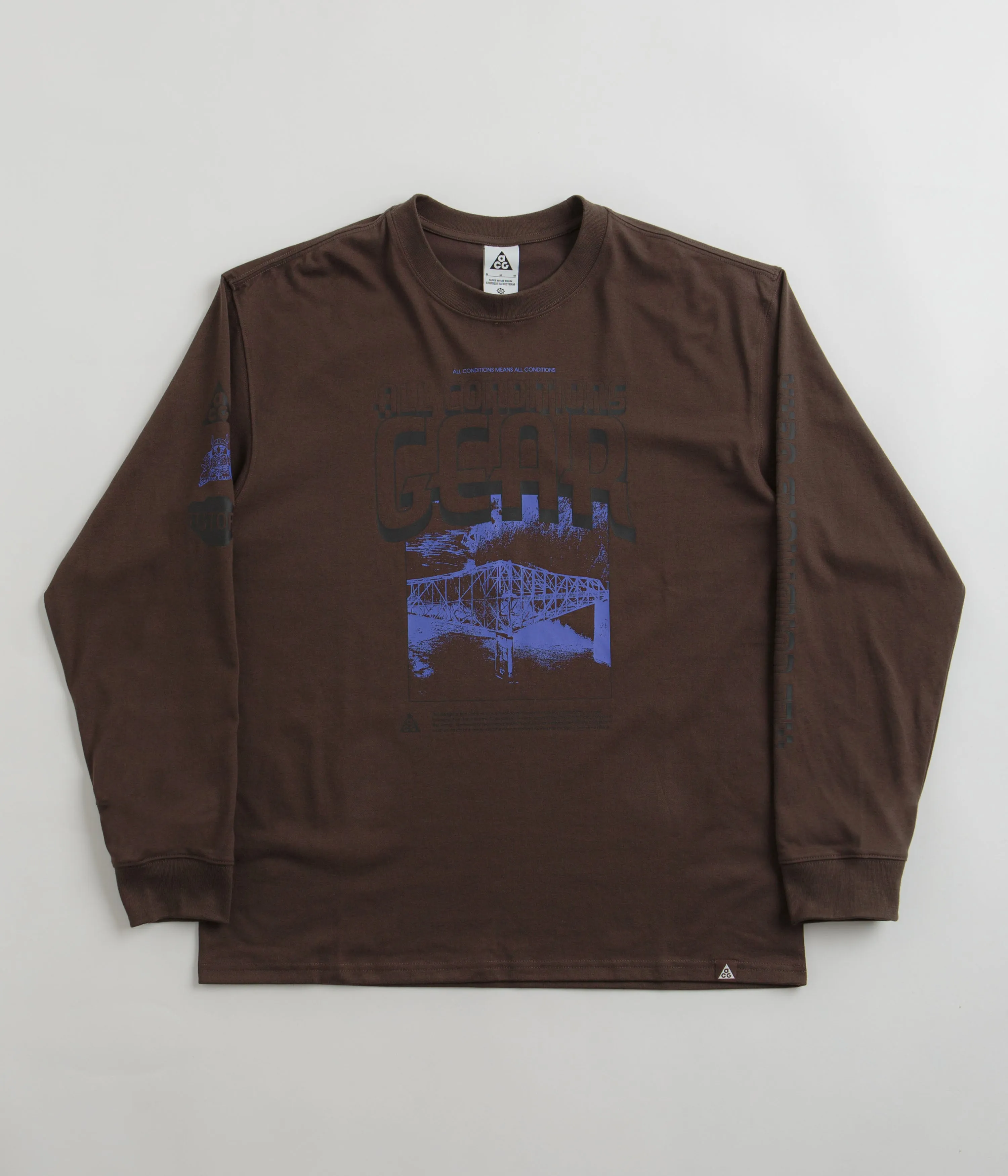 Nike ACG Bridge of Gods Long Sleeve T-Shirt - Baroque Brown