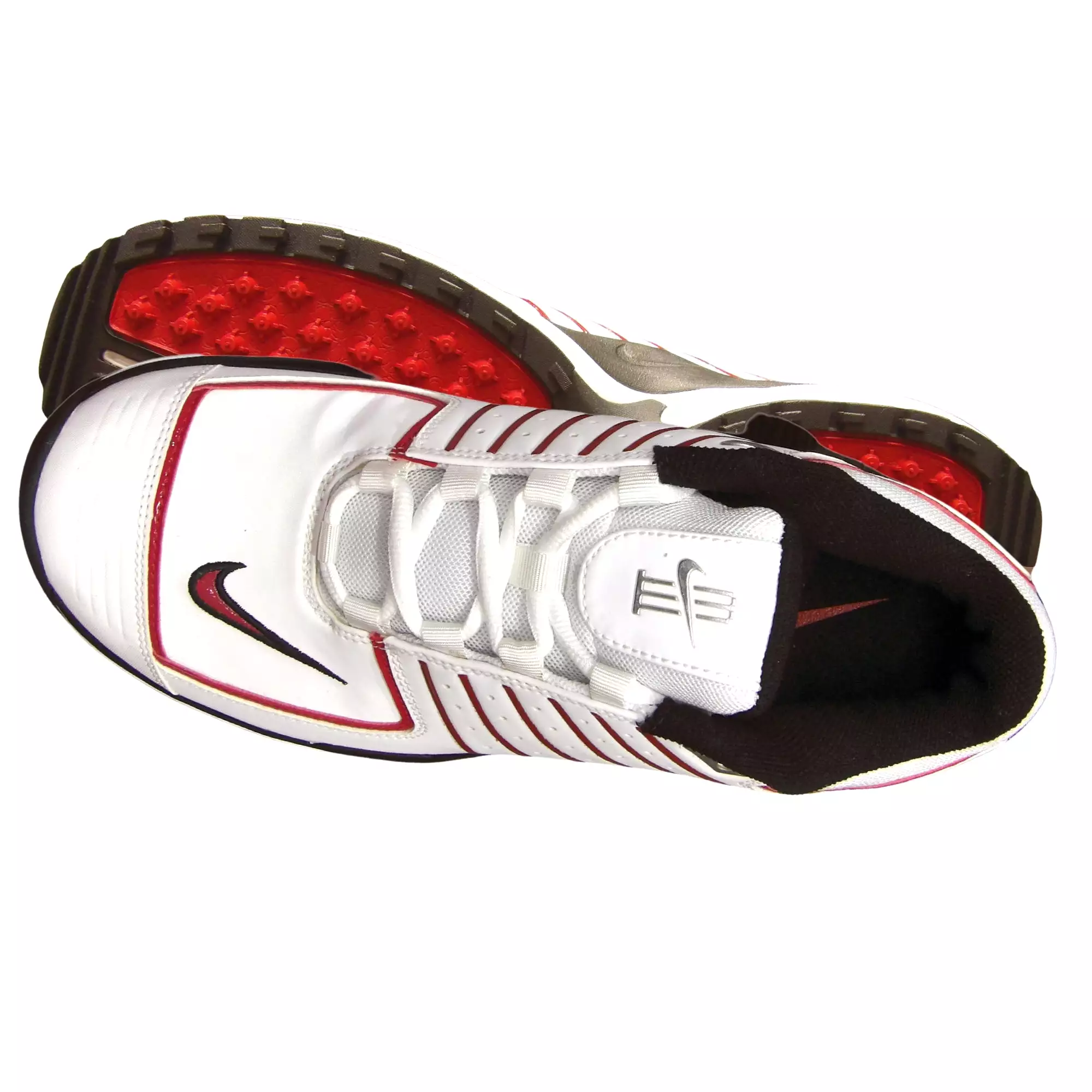 Nike Cricket Shoes, Model Air Max Go - White/Red