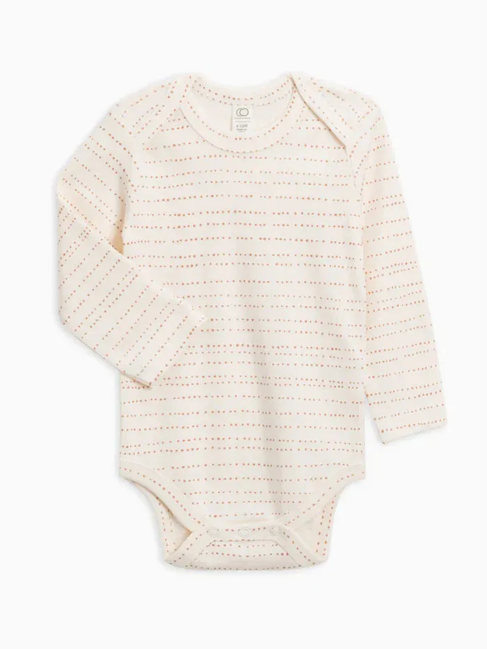 Organic Baby River Bodysuit - Pebble / Cider