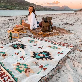 Outdoor Camping Southwest Design Rugs Blankets InPicnic BlanketDecorative Bed  Plaid Sofa Mats Travel Rug Tassels Linen