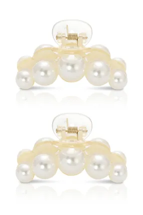 Pearl Hair Claw Set of 2