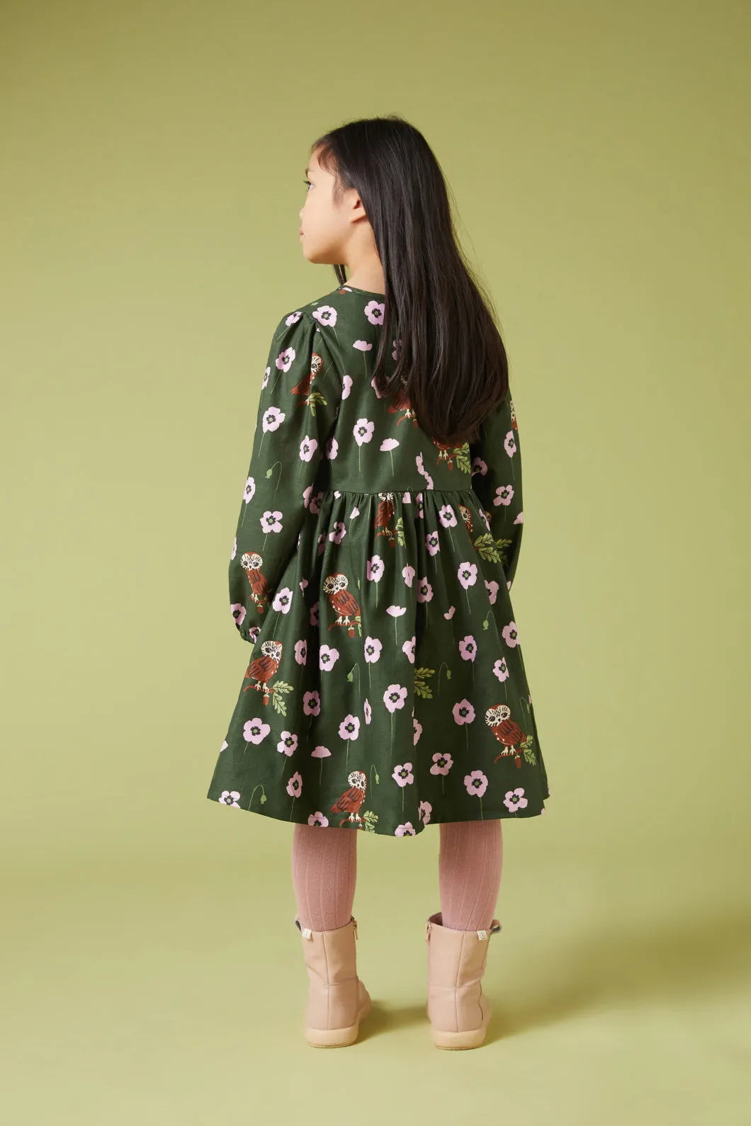 Poppy Owl Kids Dress