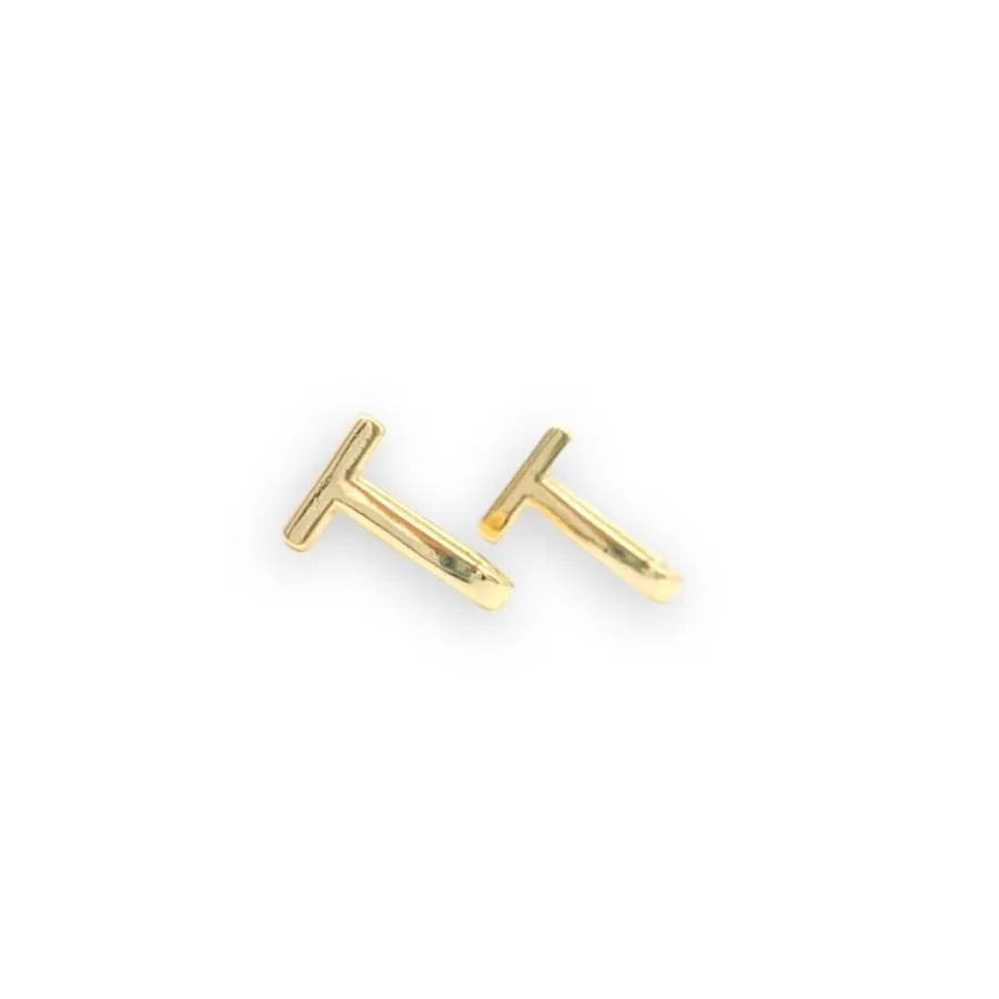 T dainty earrings gold-filled