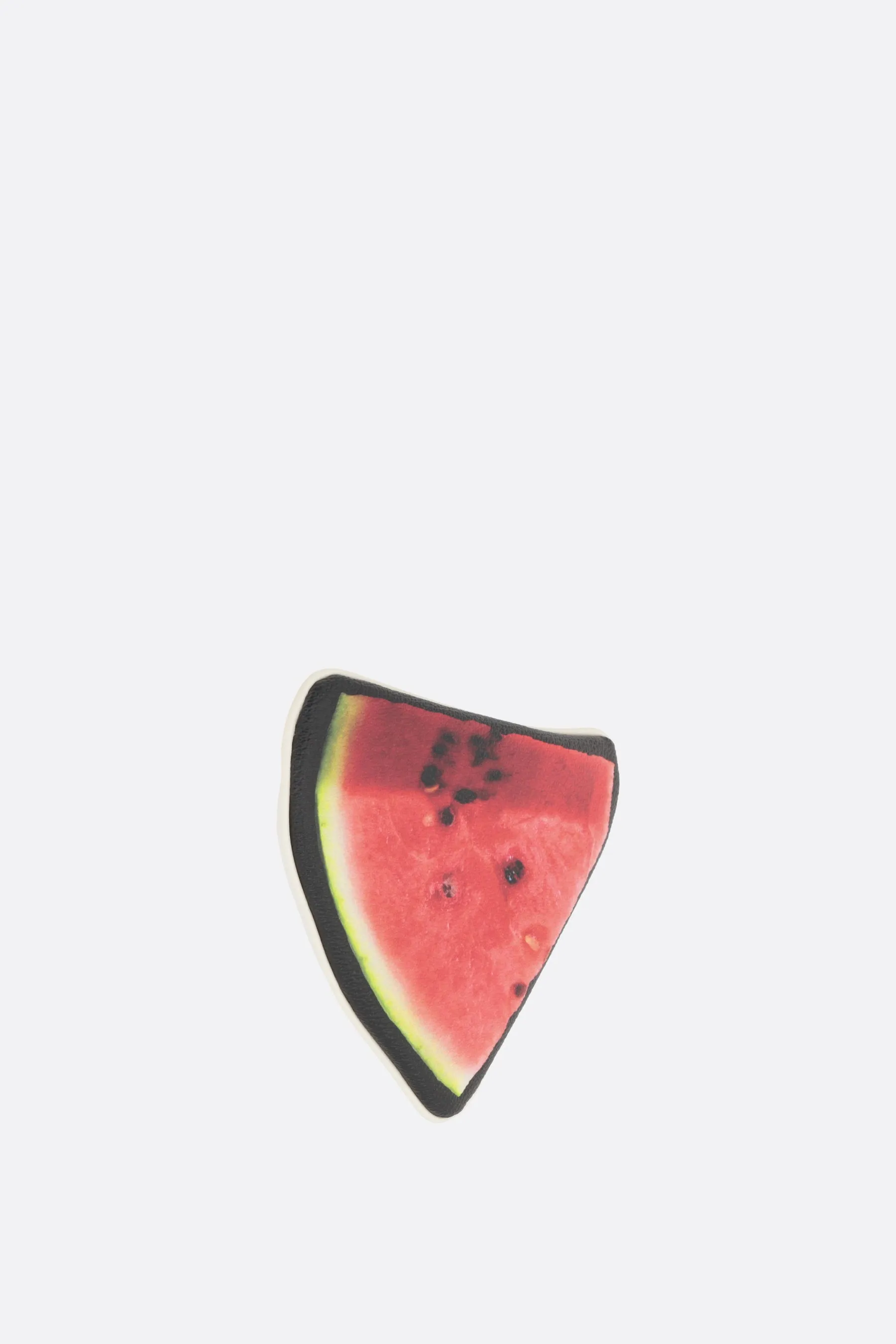 watermelon print faux leather pouch