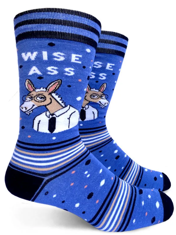 Wise Ass Mens Crew Socks