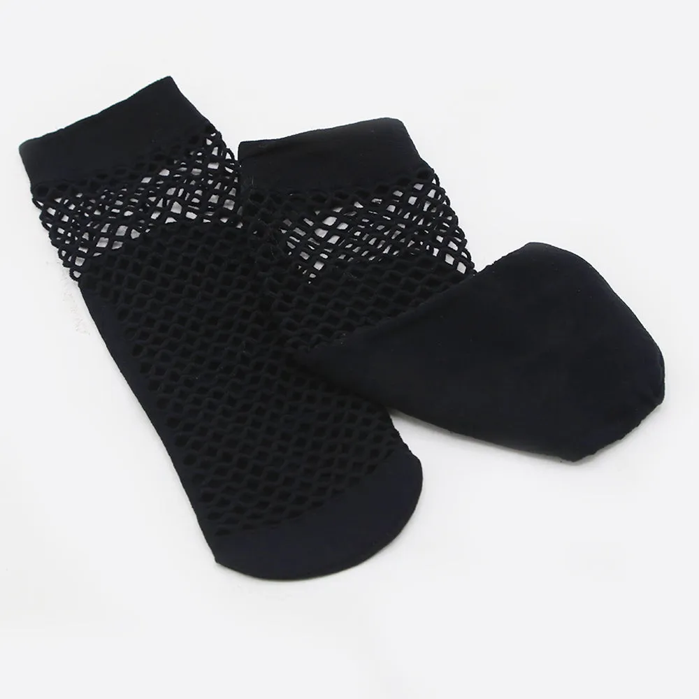 Women's Ankle Net Sock - Black