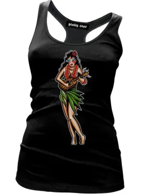 Women's Hula Girl Pin Up Tank